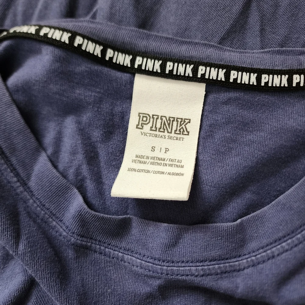 PINK navy blue long sleeve shirt - Picture 4 of 4